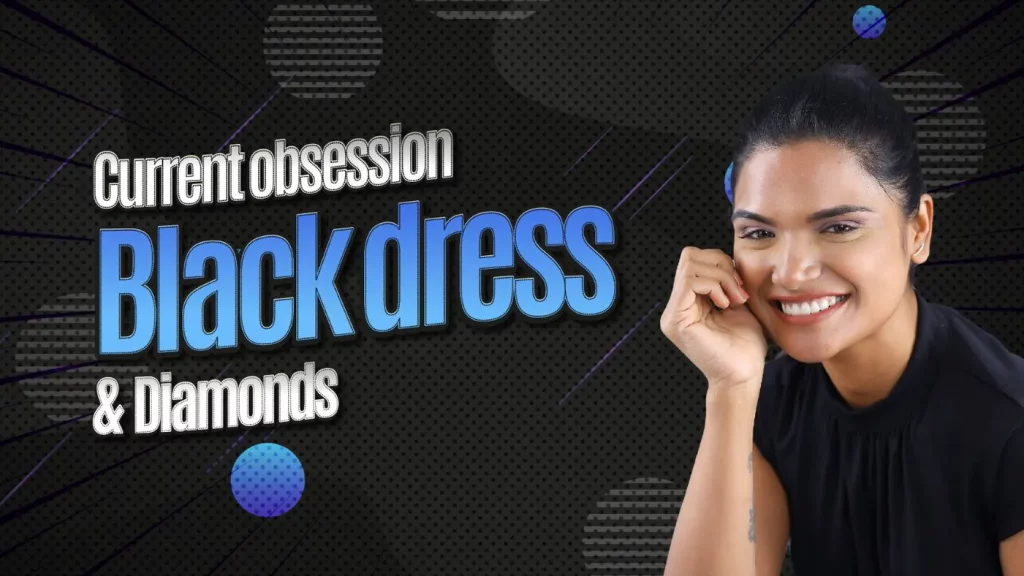 Current Obsessions: Black Dress + Diamonds