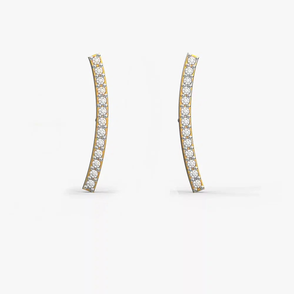 Knotted Rope Diamond Earring