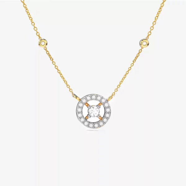 Enchanted Rosa Diamond Pendant Necklace