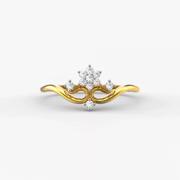 Forever Queen Yellowgold Diamond Ring