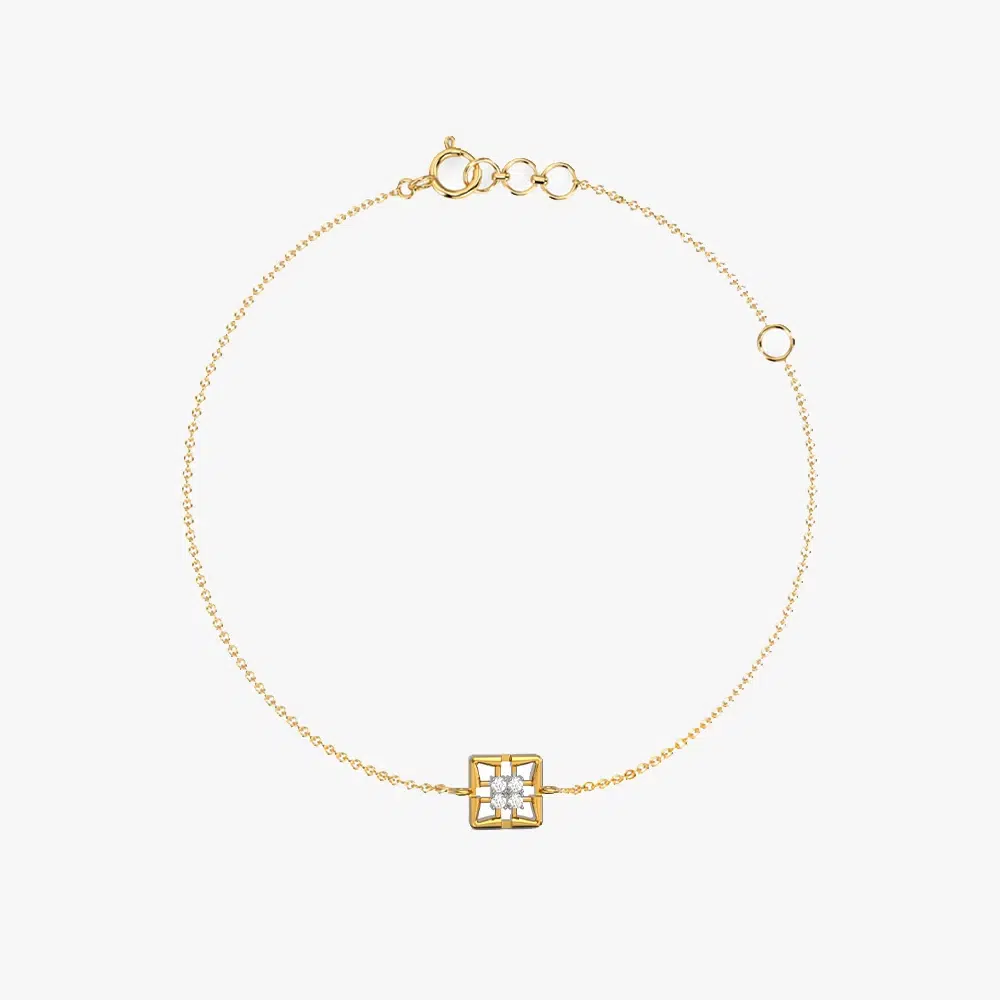 Poppy in Cube Diamond Bracelet