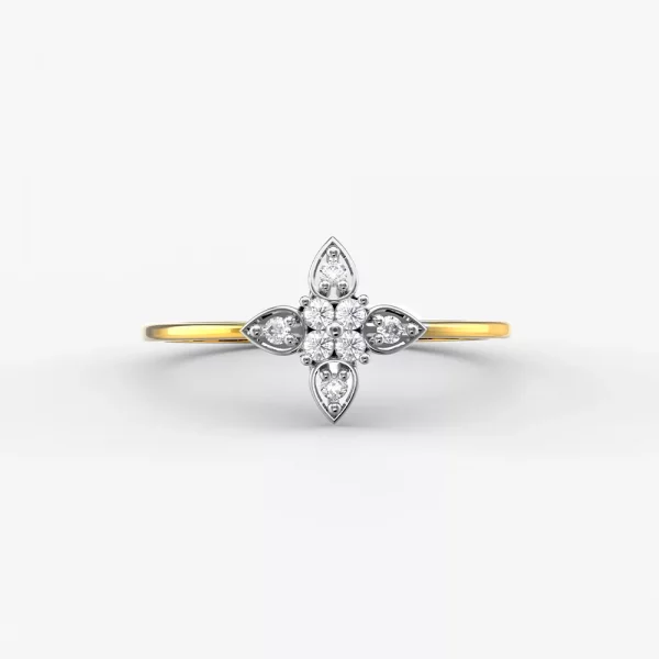 Shining Iris Diamond Ring