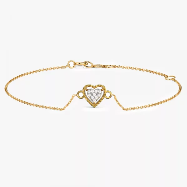 Smiling Heart Diamond Bracelet