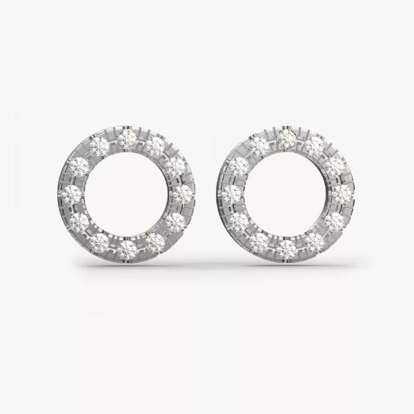 Dazzling Circle Diamond Earring