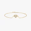 Smiling Heart Diamond Bracelet - 14k