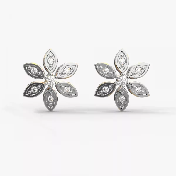 La Flor Diamond Stud Earring