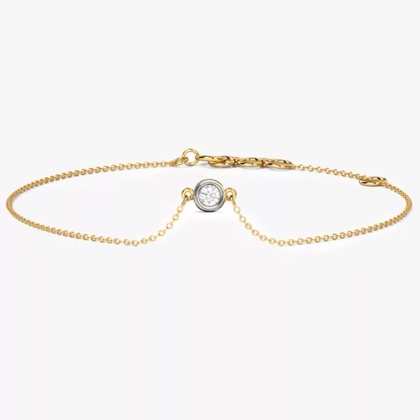 Modern Mary solitaire Diamond Bracelet
