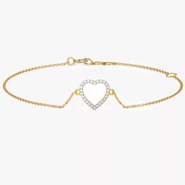 Herz Yellow gold Diamond Bracelet