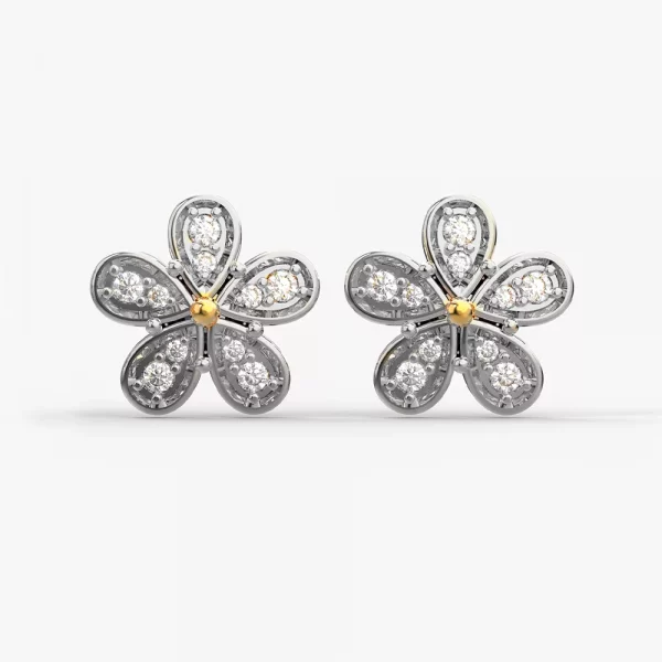 Simply Orchid Diamond Earrings