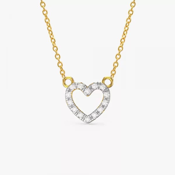 Lily's Heart Diamond Pendant Necklace
