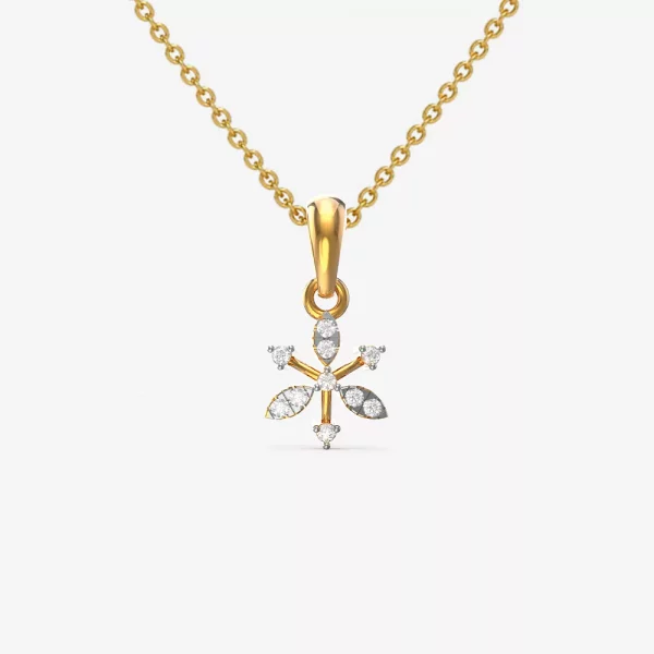 Precious Vega Yellowgold Diamond Pendant Necklace