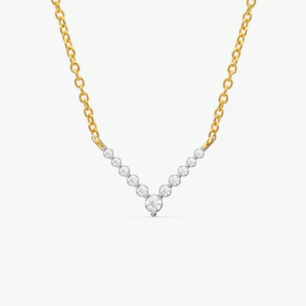 Sparkling Rhombus Diamond Pendant