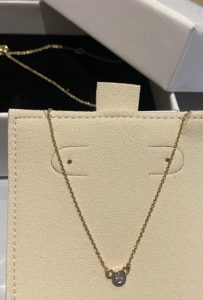 Essence Moon Solitaire Diamond Pendant Necklace photo review