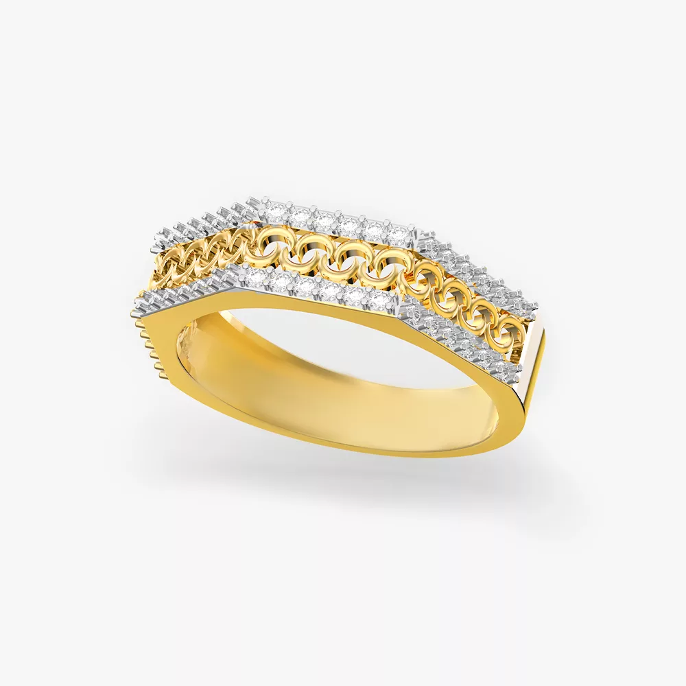 14k Diamond Band Ring