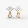 Shining Altair diamond stud earrings