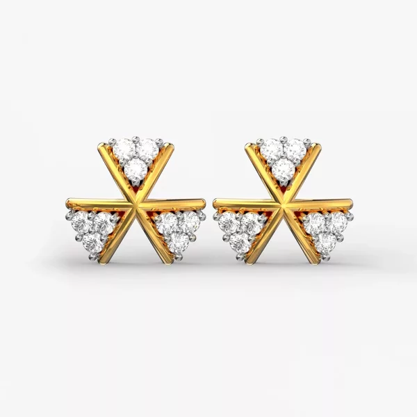 Shining Altair diamond stud earrings