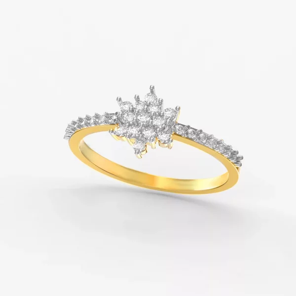 Shining Diamond star ring