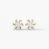 Crown Chakra diamond stud earrings
