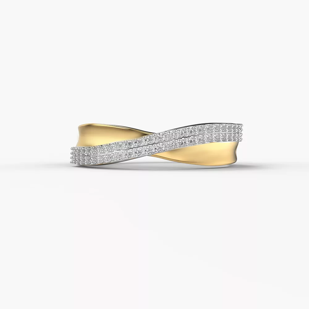 Mobius Strip diamond ring