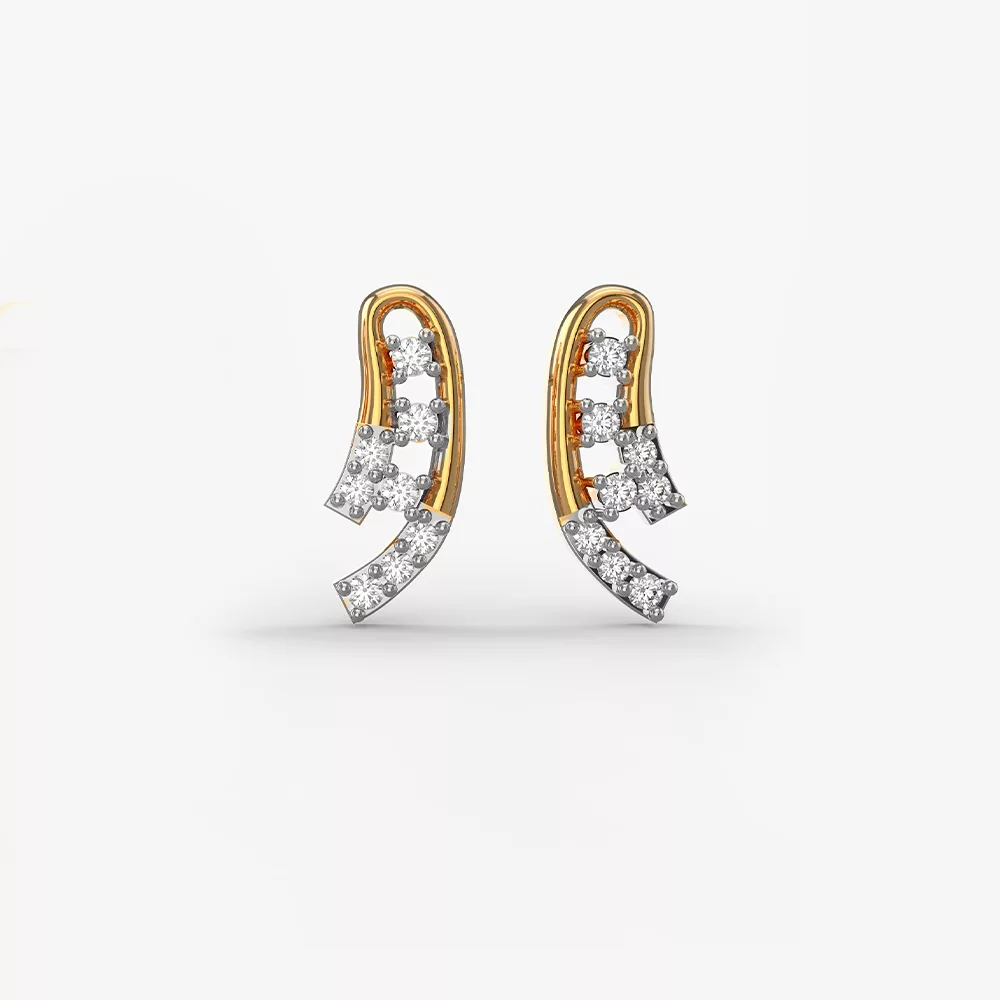 Rising Capella diamond stud earrings