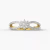 Promise flower diamond ring