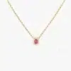 Royal ruby and diamond pendant necklace