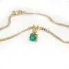 ound emerald pendant necklace