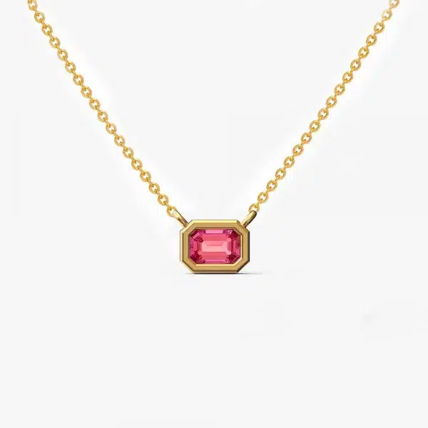 Forever ruby gemstone pendant necklace