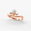 Rose Gold Forever Queen Yellowgold Diamond Ring