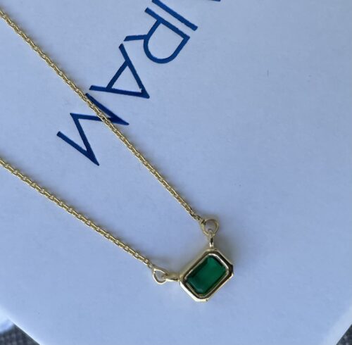 Forever emerald gemstone pendant necklace photo review