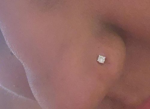 Round Diamond Nose Pin photo review