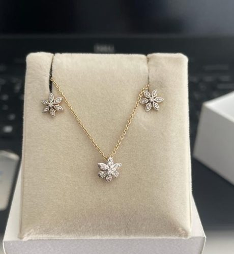 Sparkling Lotus Diamond Pendant necklace photo review