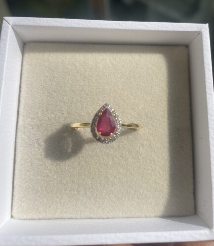 Peace Red Ruby Diamond Ring photo review